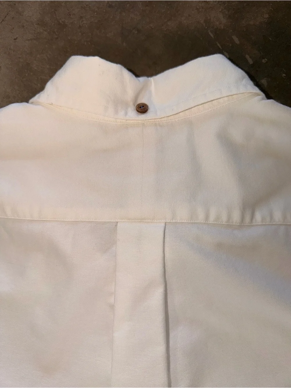 Polo Ralph Lauren White Oxford Button Down Shirt Blue Logo Men’s Large Cotton